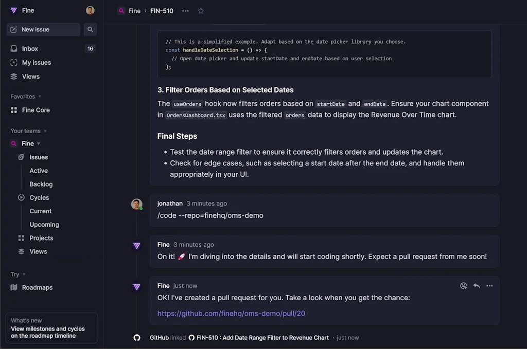 Fine screenshot 1 of 2