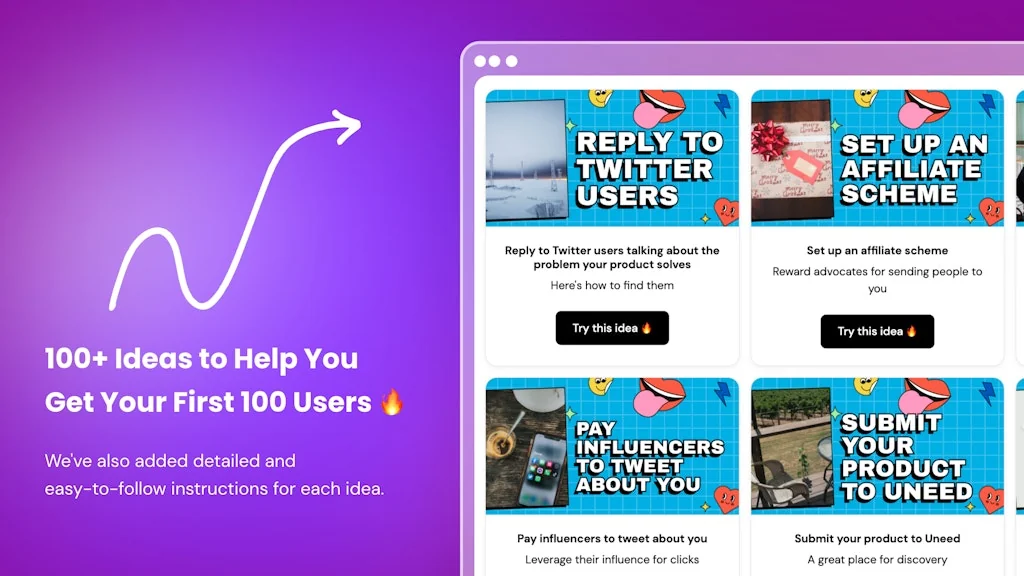 First 100 Users screenshot 1 of 3