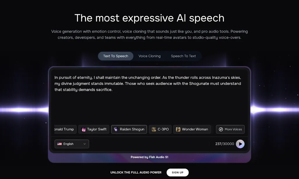 Fish Audio screenshot 1 of 3