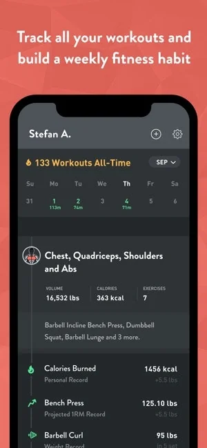 Fitbod Weight Lifting Workout screenshot 11 of 13