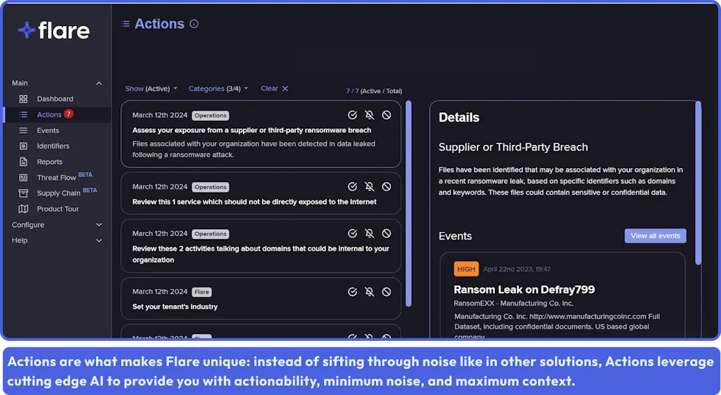 Flare Threat Exposure Management screenshot 5 of 7