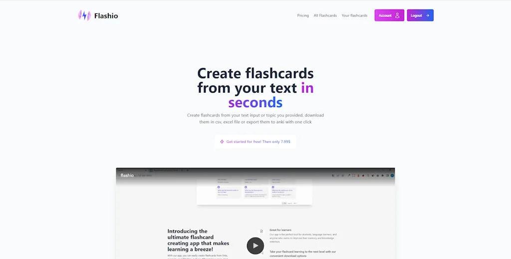 Flashio screenshot 1 of 3