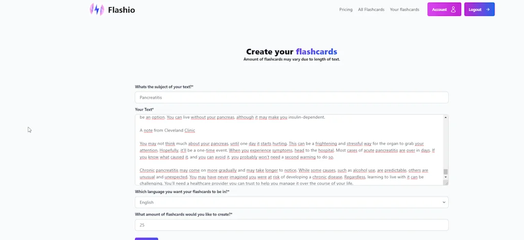 Flashio screenshot 2 of 3