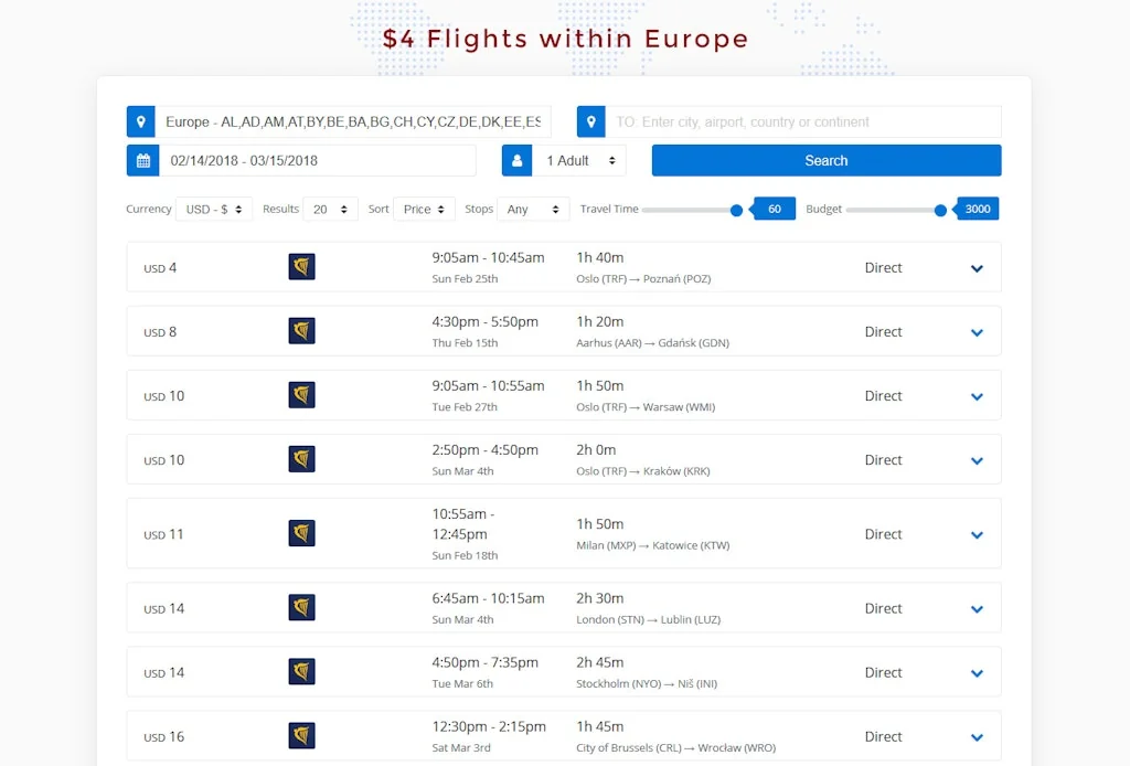 FlightList screenshot 1 of 3