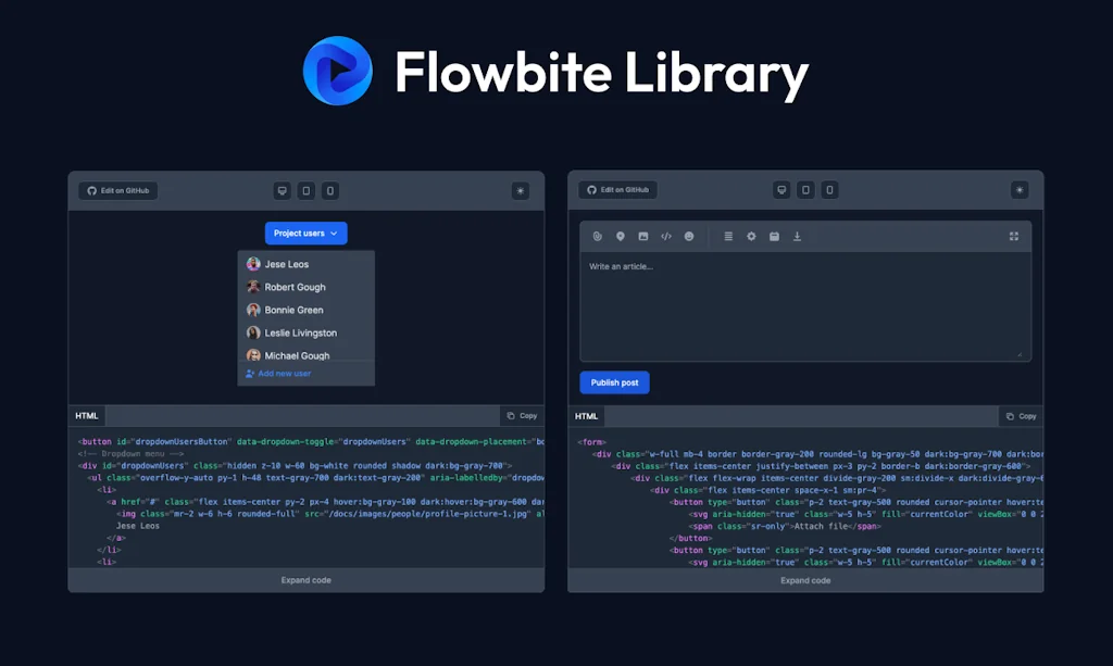Flowbite screenshot 3 of 4