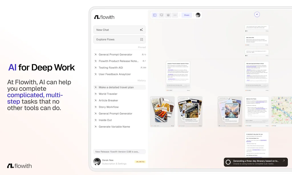 Flowith screenshot 2 of 6