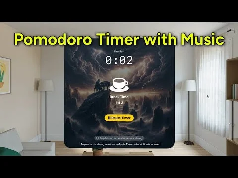 FocusBeats: Pomodoro + Music screenshot 1 of 7