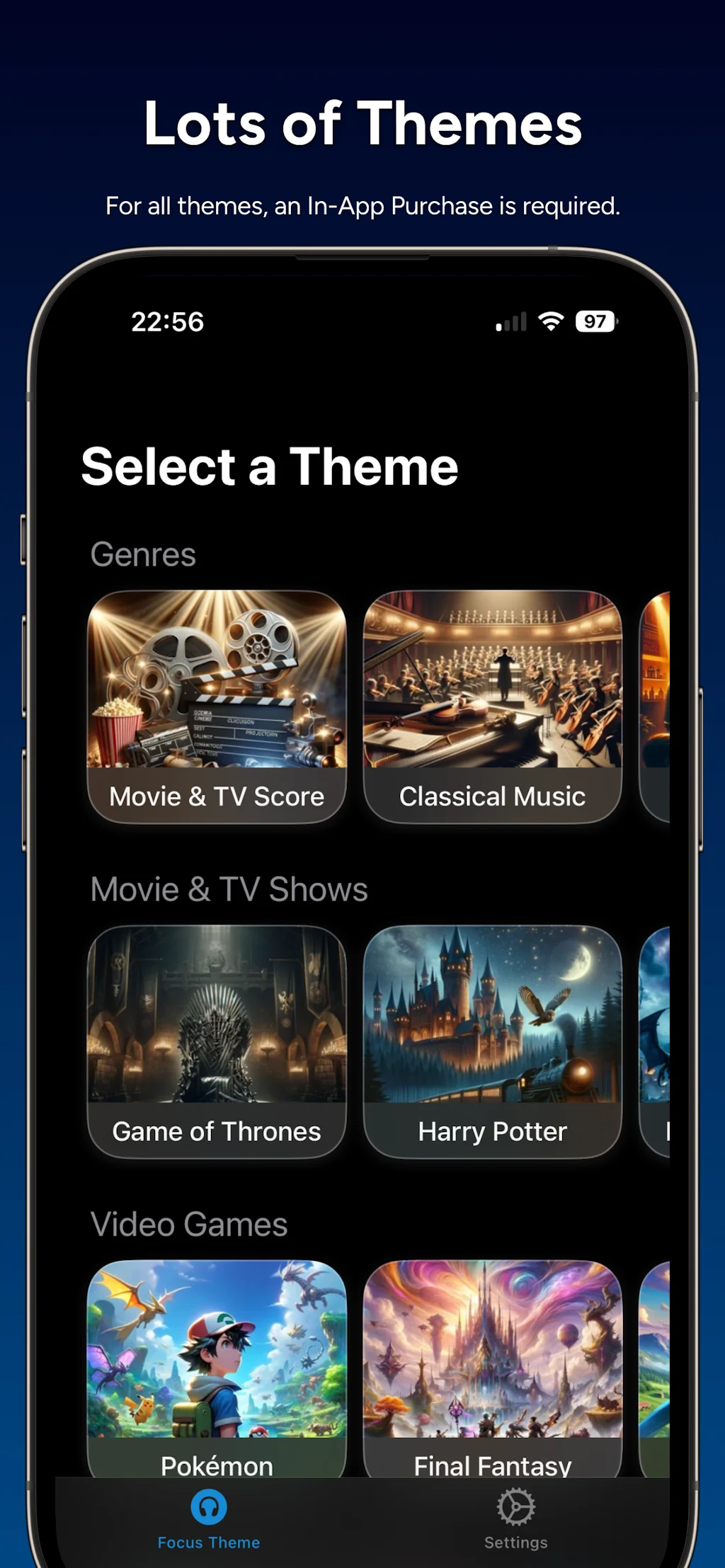 FocusBeats: Pomodoro + Music screenshot 2 of 7