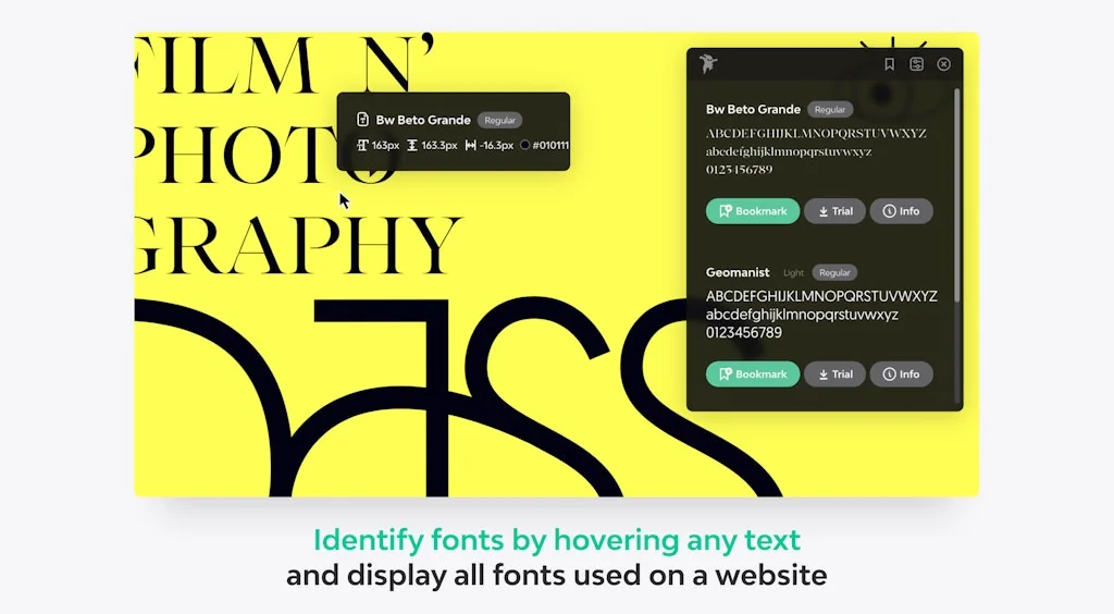 Fonts Ninja Chrome Extension screenshot 1 of 3