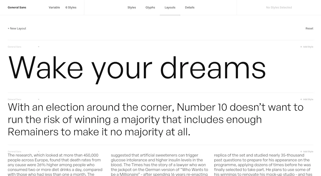 Fontshare screenshot 3 of 4