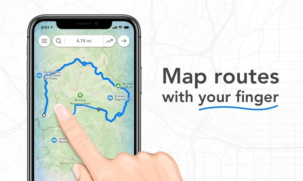 Footpath Route Planner screenshot 2 of 6