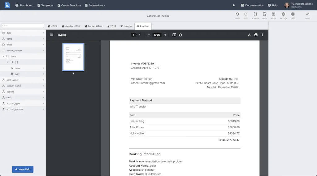 FormAPI (Rebranded as DocSpring) screenshot 2 of 3