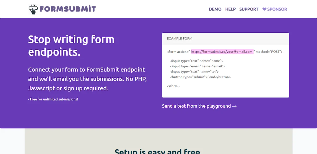 FormSubmit screenshot 1 of 5