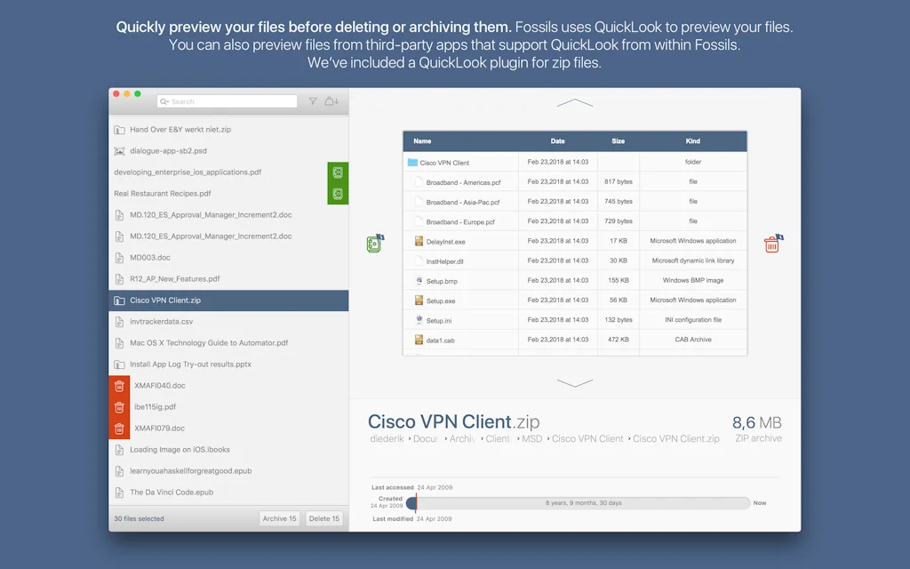 Fossils app screenshot 1 of 4