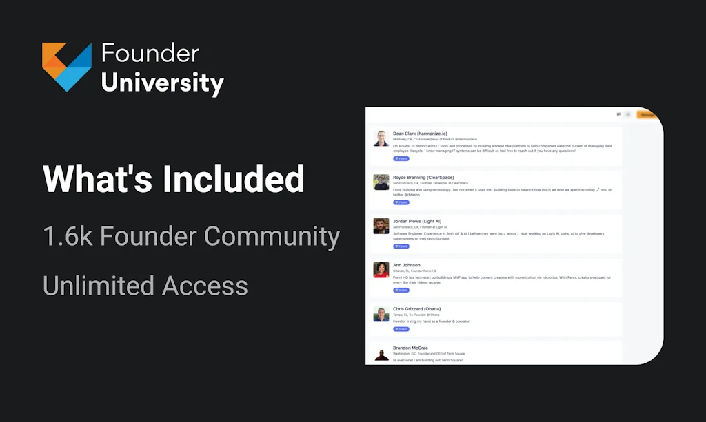 Founder University screenshot 3 of 6