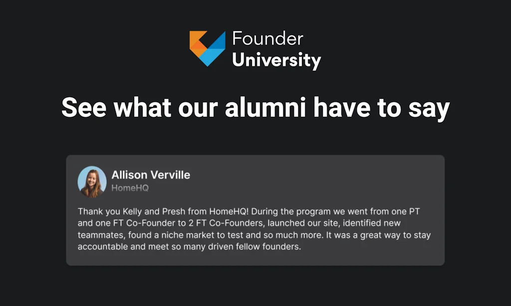 Founder University screenshot 4 of 6