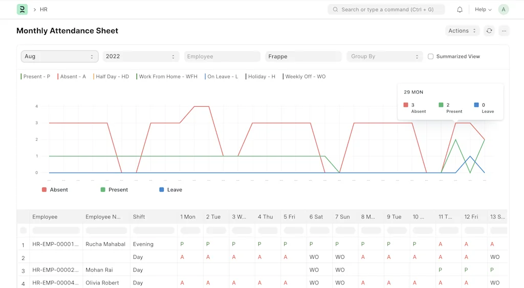 Frappe HR screenshot 6 of 11