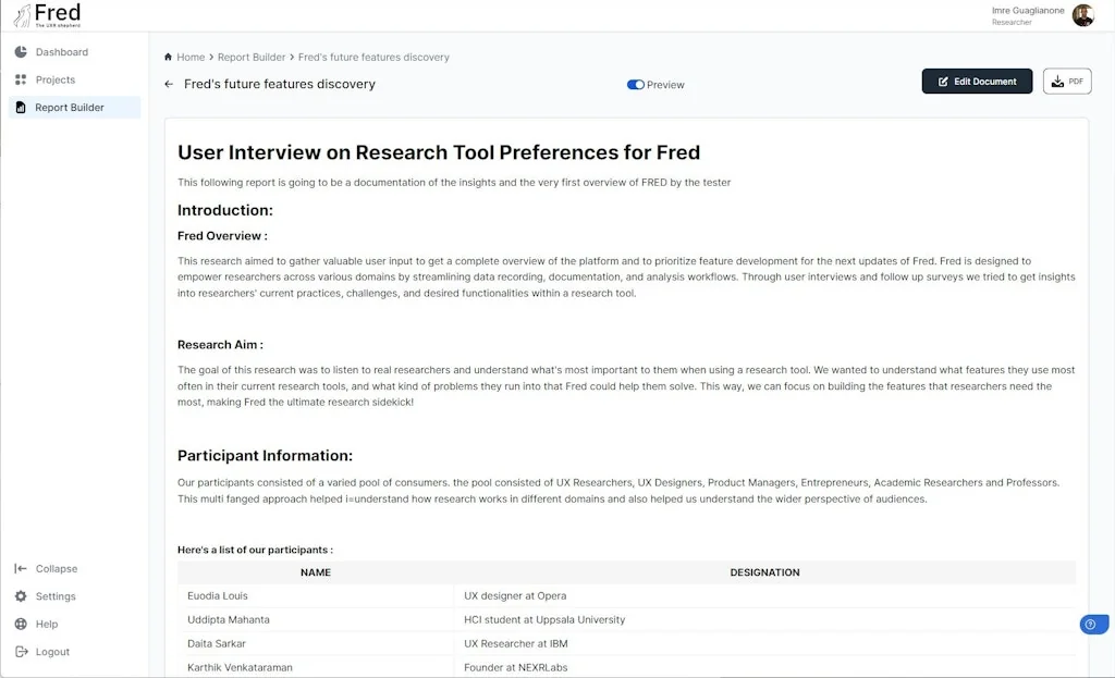 Fred - The User Research Shepherd screenshot 9 of 14