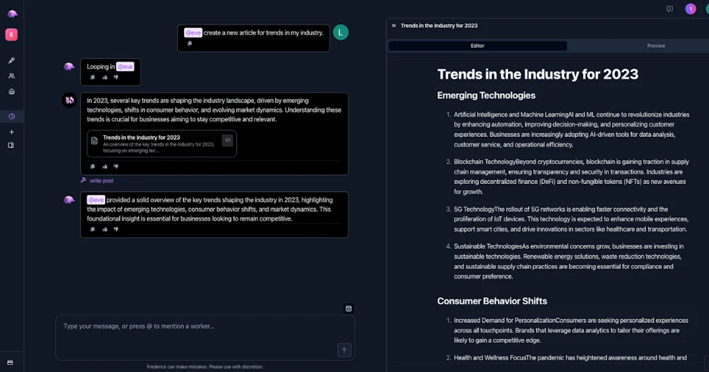 Frederick AI screenshot 3 of 8