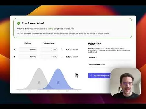 Free A/B test calculator screenshot 1 of 5