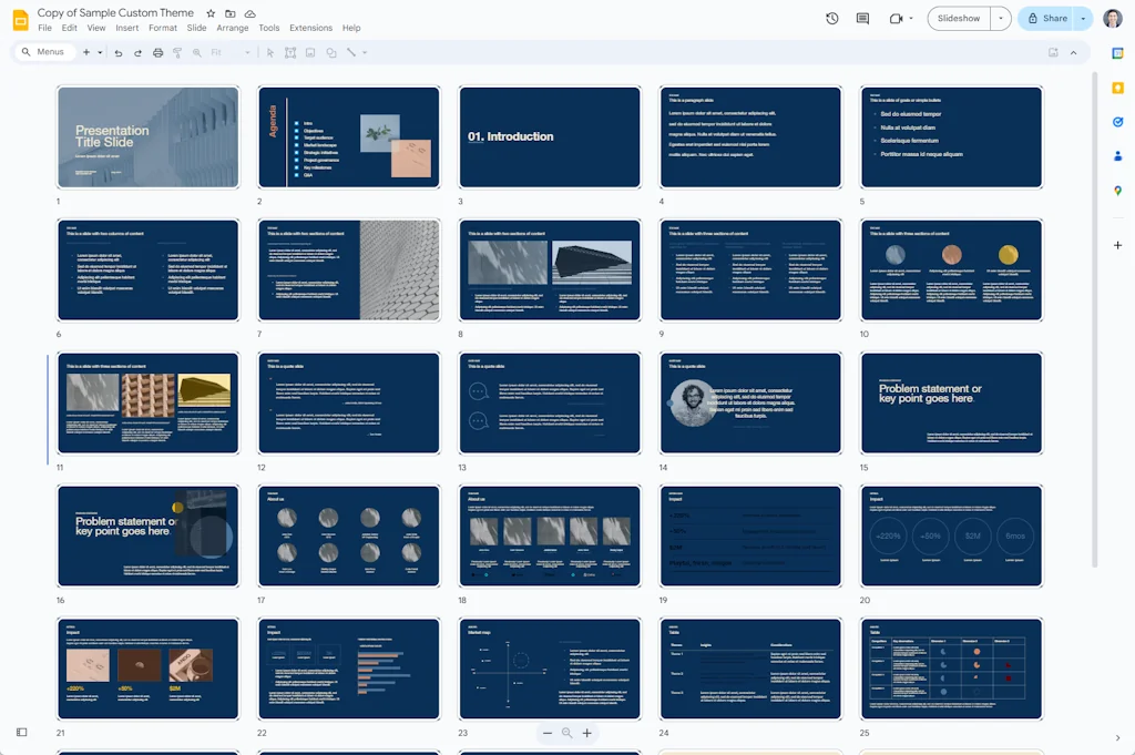 Free Google Slides template by Plus AI screenshot 4 of 4