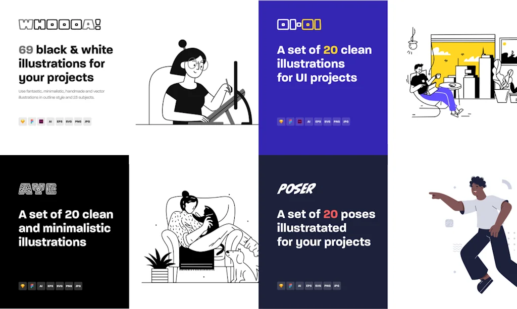 Free Illustrations Club screenshot 1 of 4