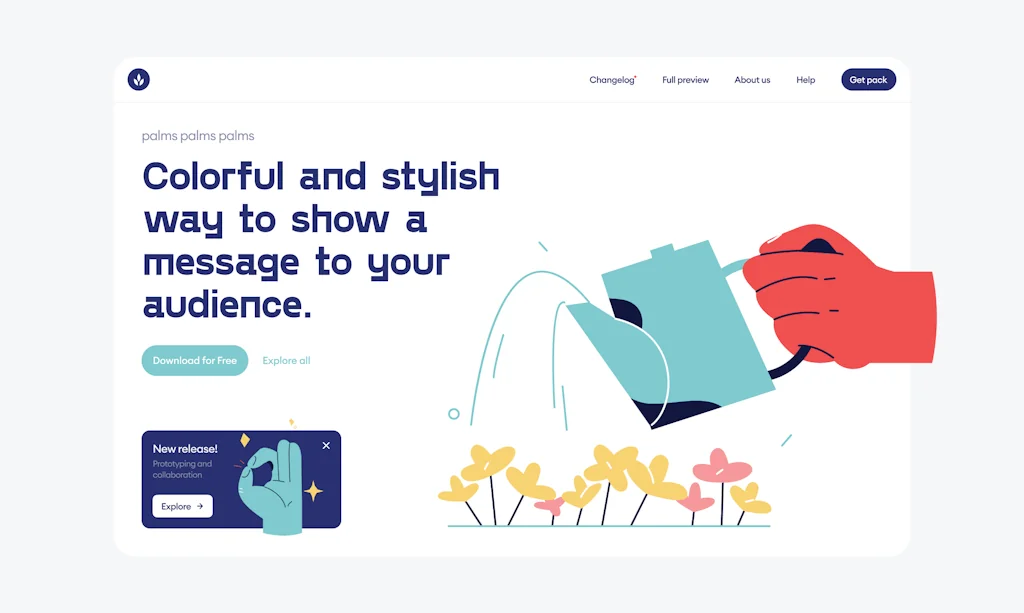 Free Palms Illustrations screenshot 4 of 7