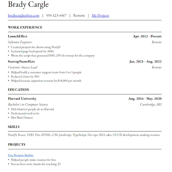 Free Resume Builder screenshot 1 of 5