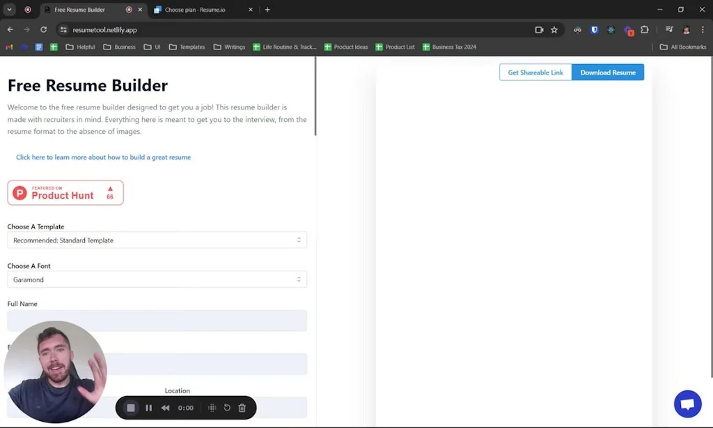 Free Resume Builder screenshot 5 of 5