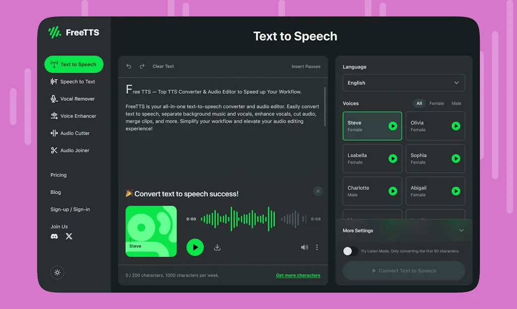 FreeTTS screenshot 1 of 4