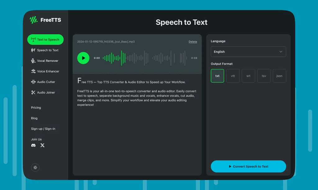 FreeTTS screenshot 3 of 4