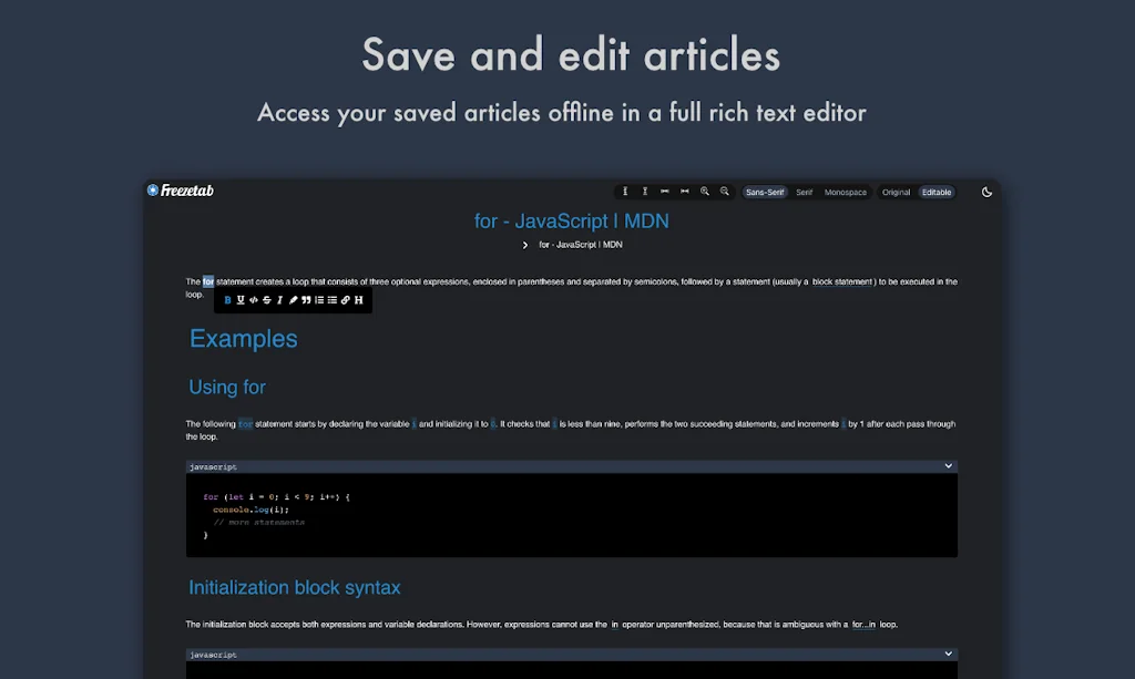 Freezetab screenshot 2 of 7