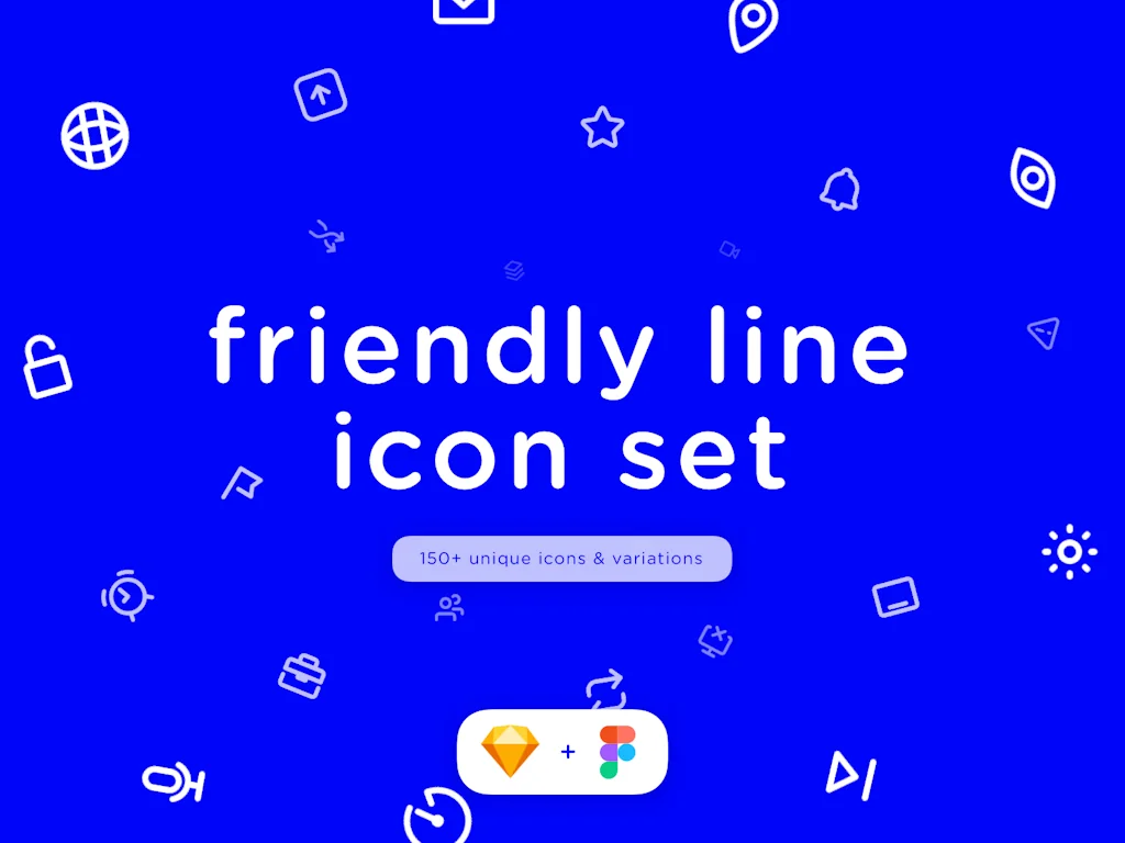 Friendly Line Icon Set screenshot 1 of 2