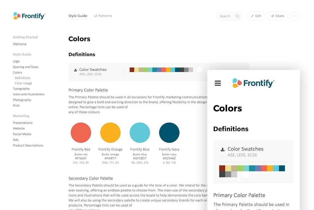 Frontify Workspace screenshot 3 of 3