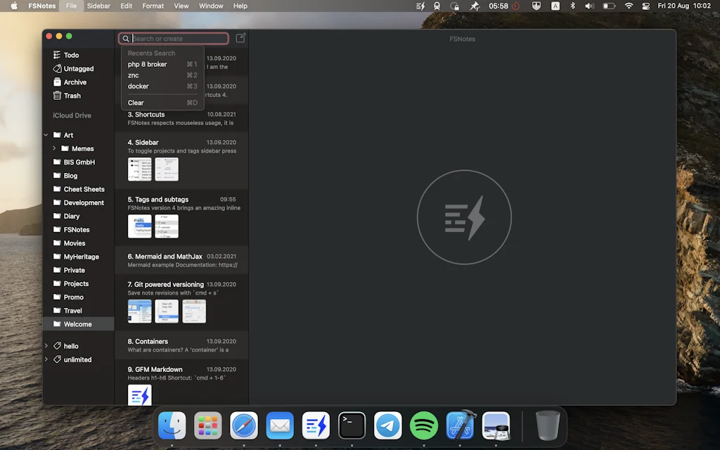 FSNotes 5 screenshot 2 of 4
