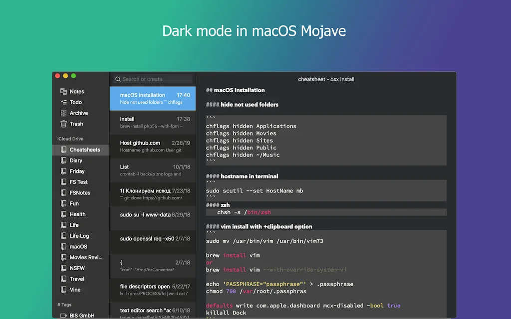 FSNotes screenshot 2 of 5