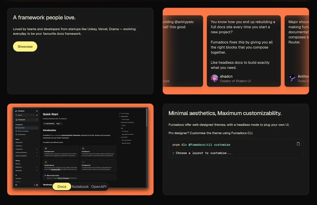 Fumadocs screenshot 2 of 3