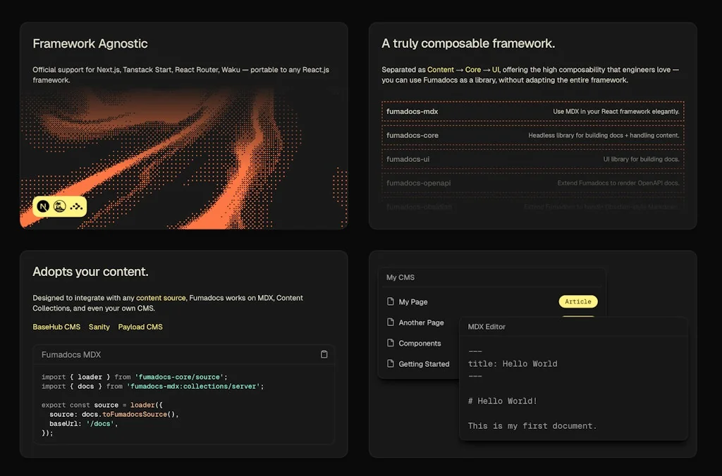 Fumadocs screenshot 3 of 3