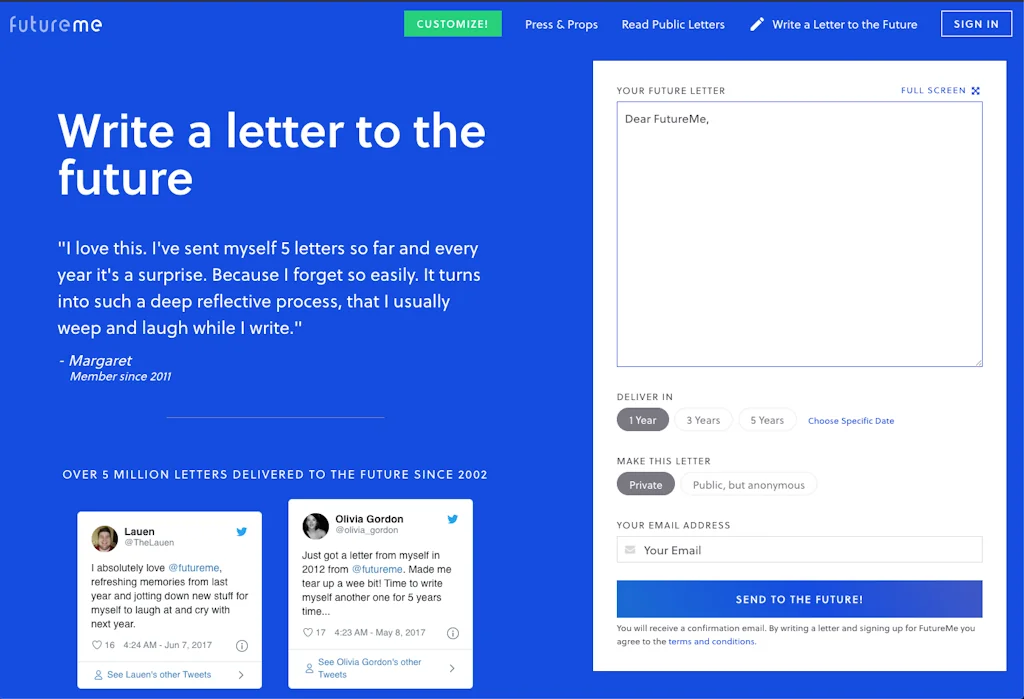 Future Me screenshot 1 of 2