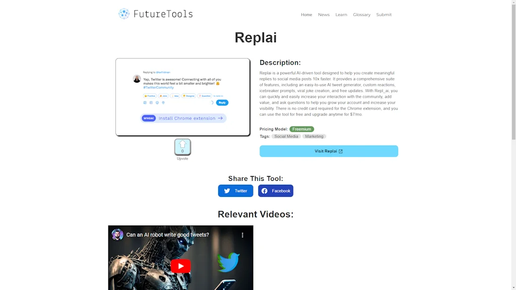FutureTools.io screenshot 1 of 3