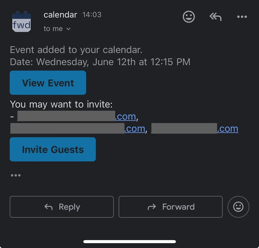 fwd2cal screenshot 4 of 5
