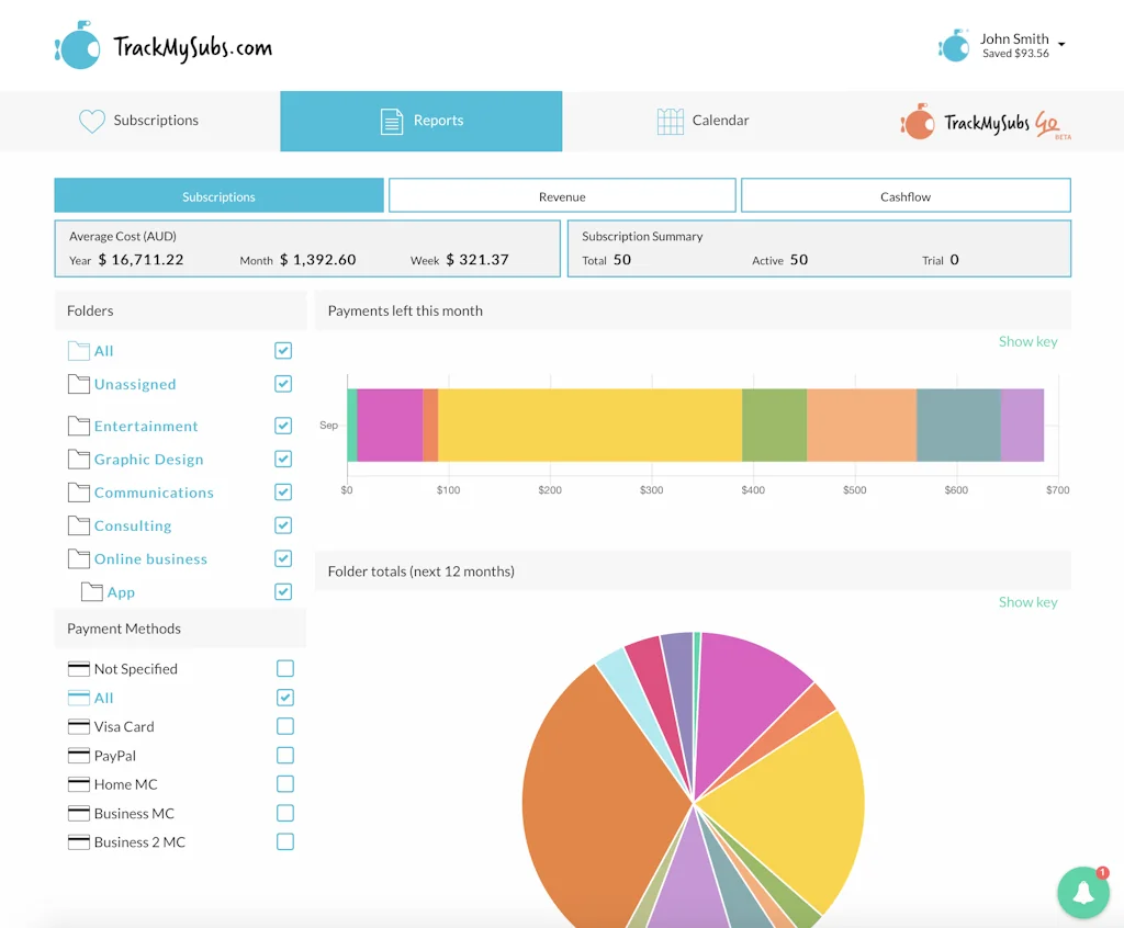 TrackMySubs screenshot 2 of 3