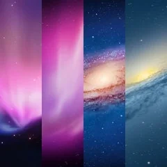 Galaxy Mac OS X Remastered Wallpapers logo