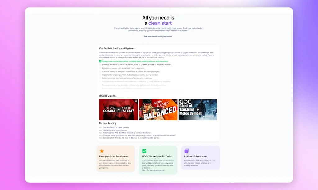 Game Design Checklist screenshot 3 of 3