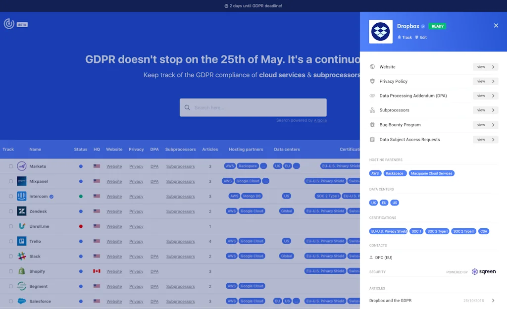 GDPR Tracker screenshot 3 of 5