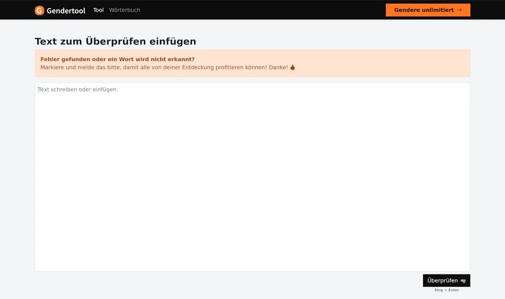 Gendertool screenshot 1 of 2