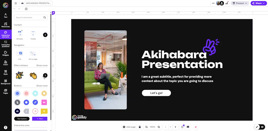 Genially screenshot 2 of 3