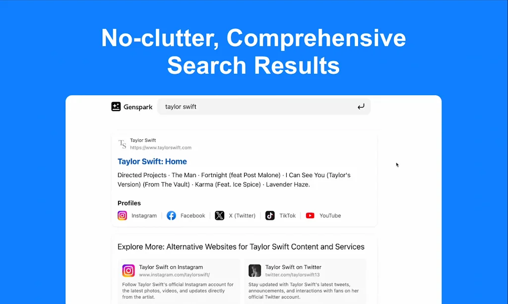 Genspark screenshot 2 of 3