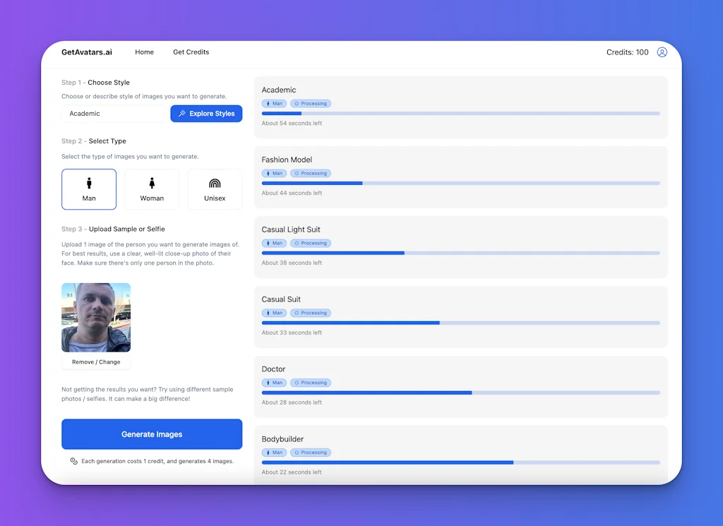 GetAvatars.ai screenshot 4 of 4