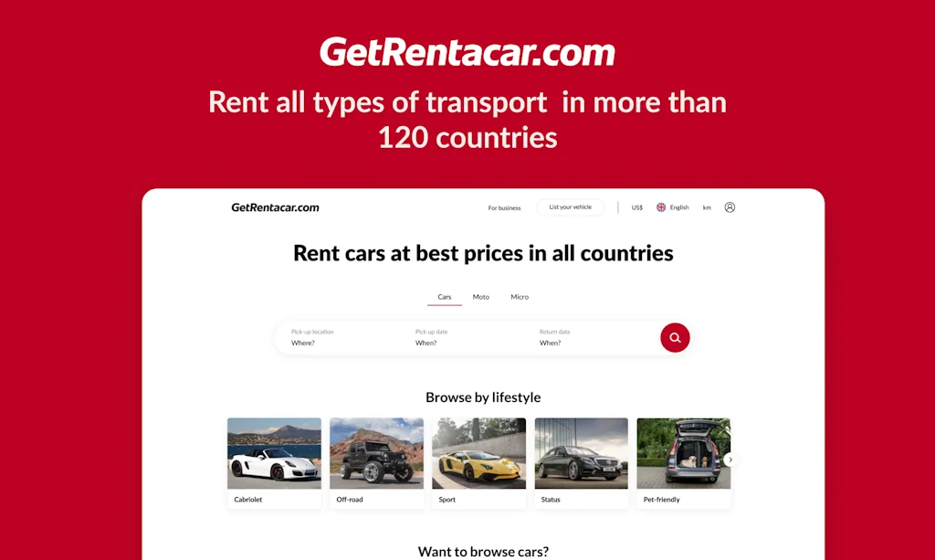GetRentacar.com screenshot 1 of 3